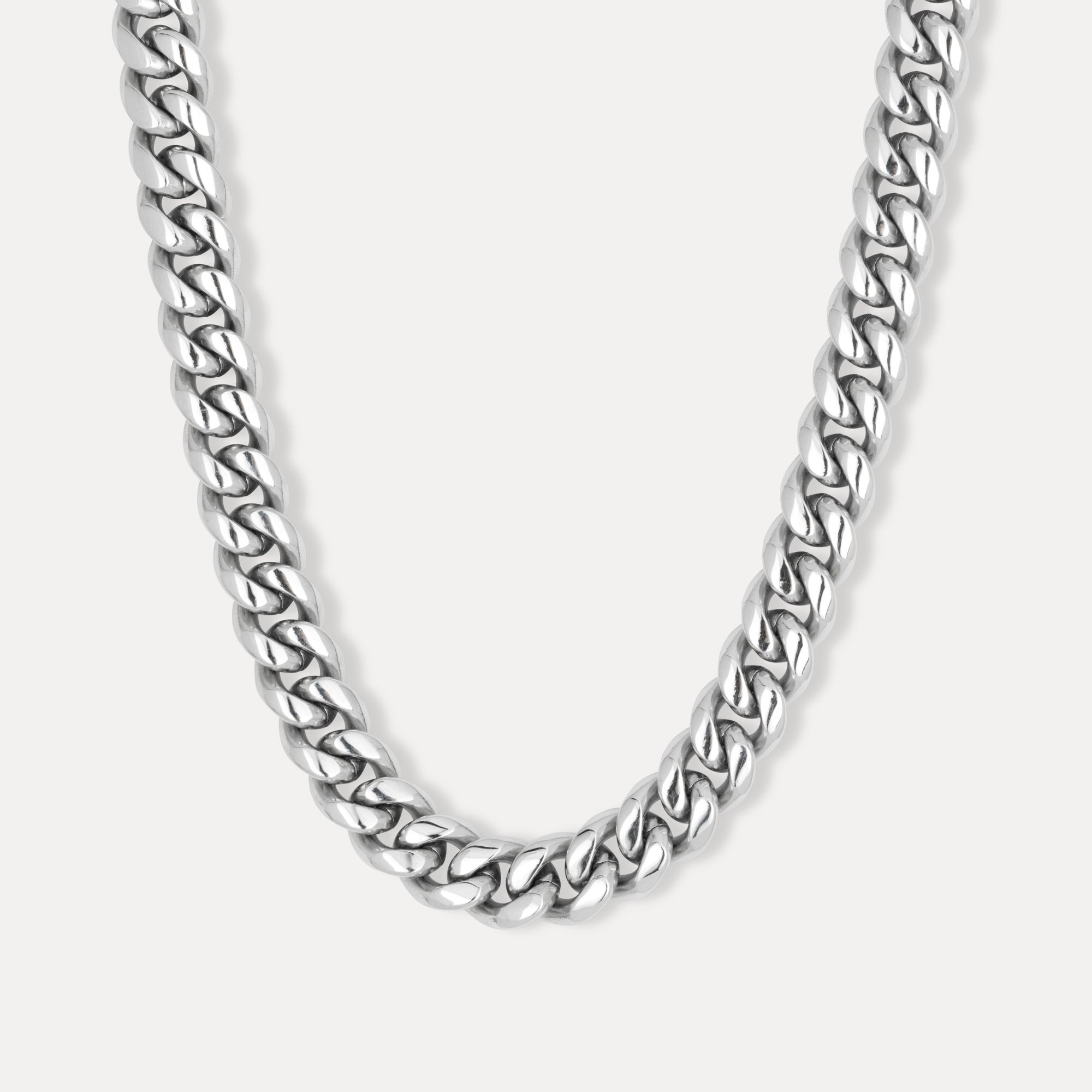 Silver Chunky Cuban Chain (12MM) - Statement Jewellery | Twistedpendant