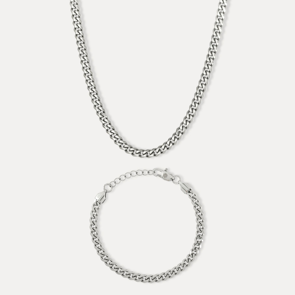Silver Cuban Set (5MM)