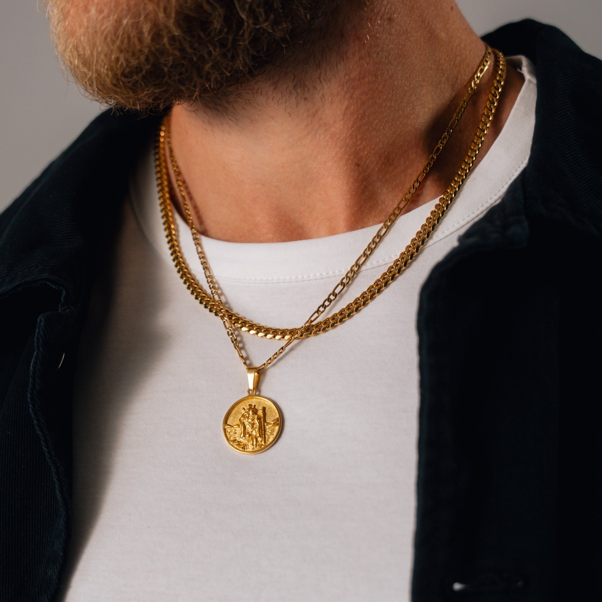St Christopher Set (Gold)