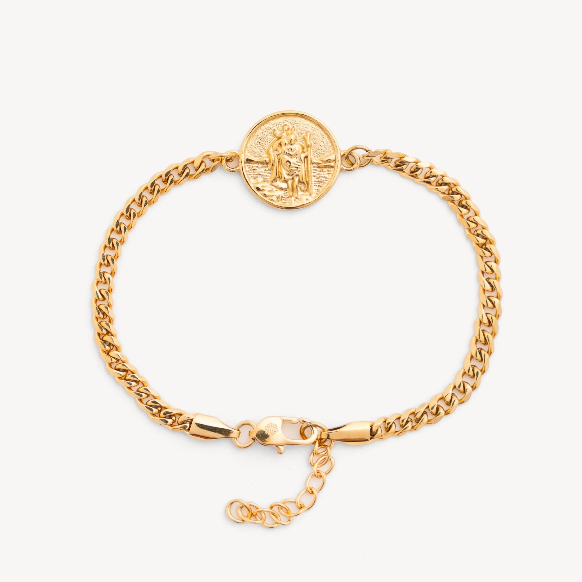 St Christopher Bracelet - Gold
