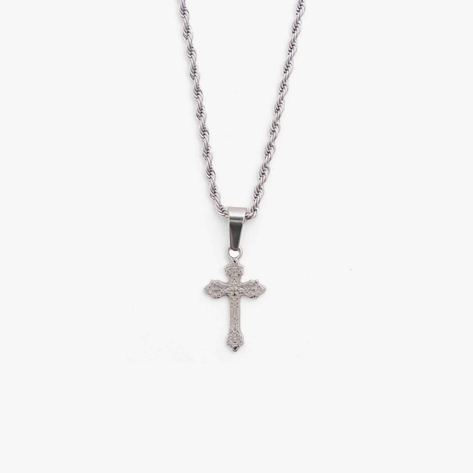 Micro Vintage Cross - Silver
