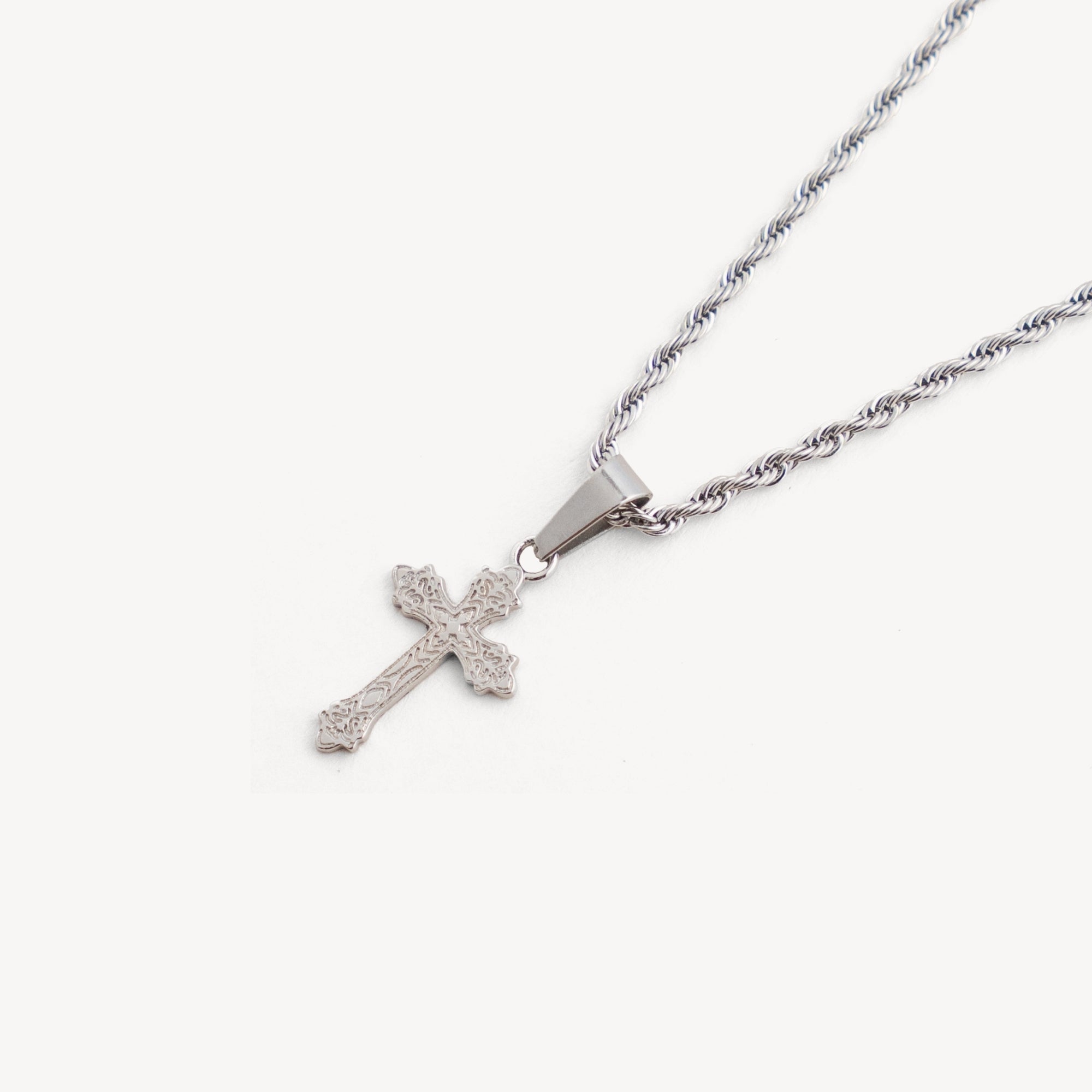 Micro Vintage Cross - Silver