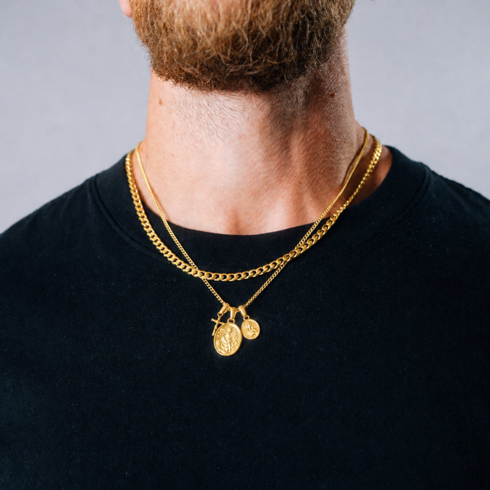 Saint Michael Layered Set - Gold