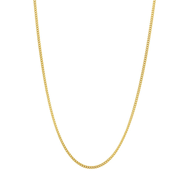 18K Gold Connell Chain (2MM) - Men's Thin Gold Chain | Twistedpendant