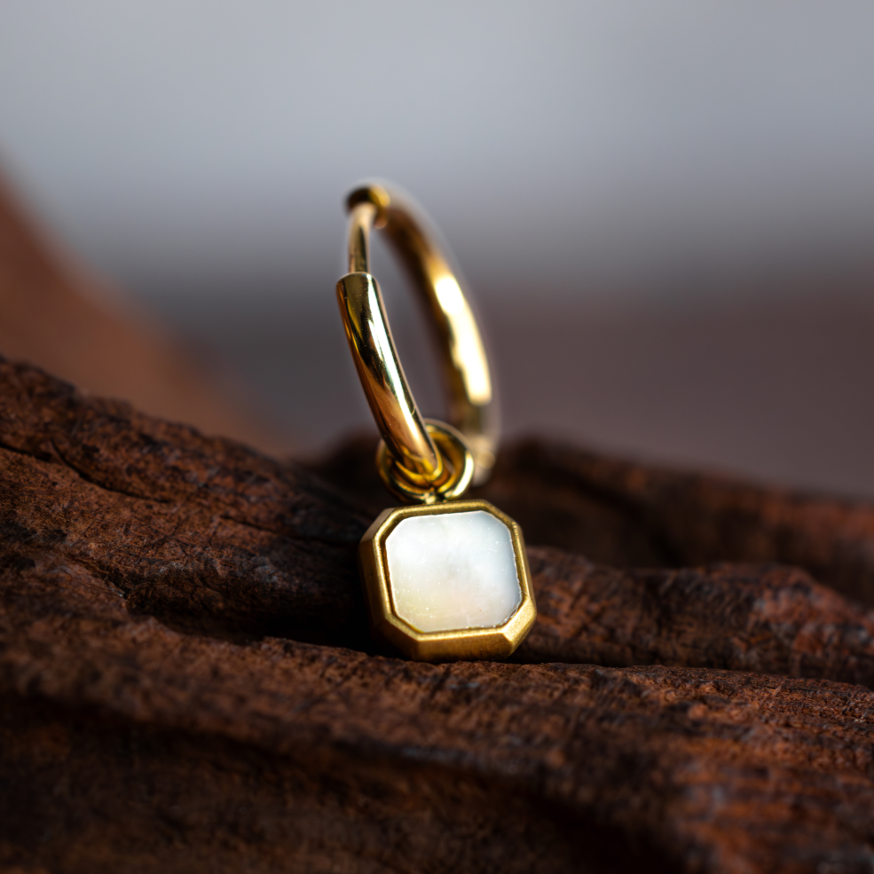 Mens Pearl Earring - Mens Silver Dangle Earrings By Twistedpendant