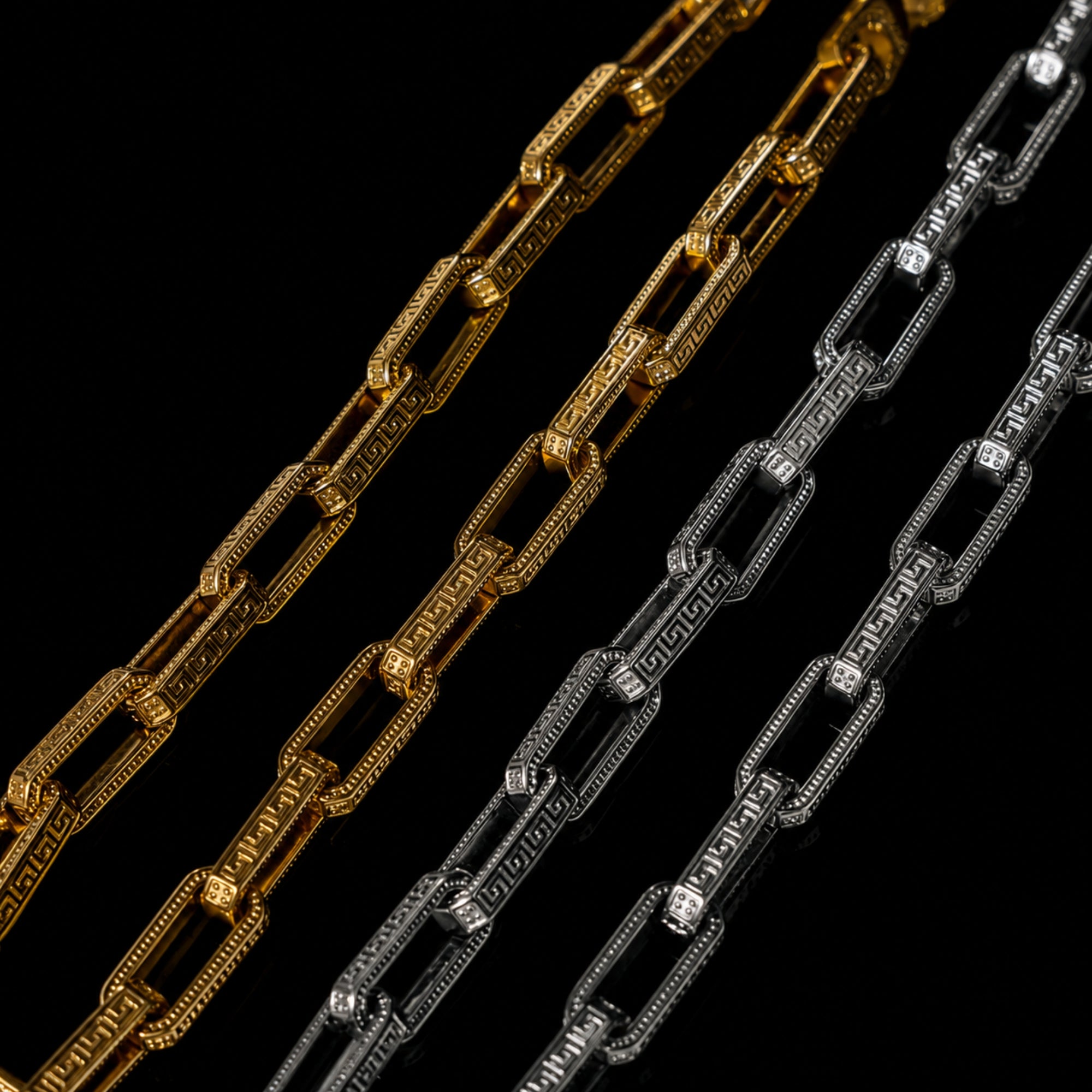 Greek Key Chain - Gold