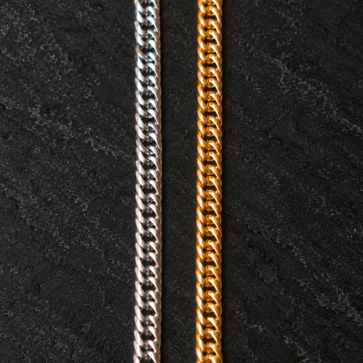 Gold Flat Cuban Bracelet (6MM)