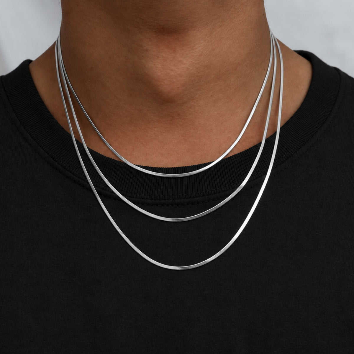 Silver Flat Snake Chain (2MM)