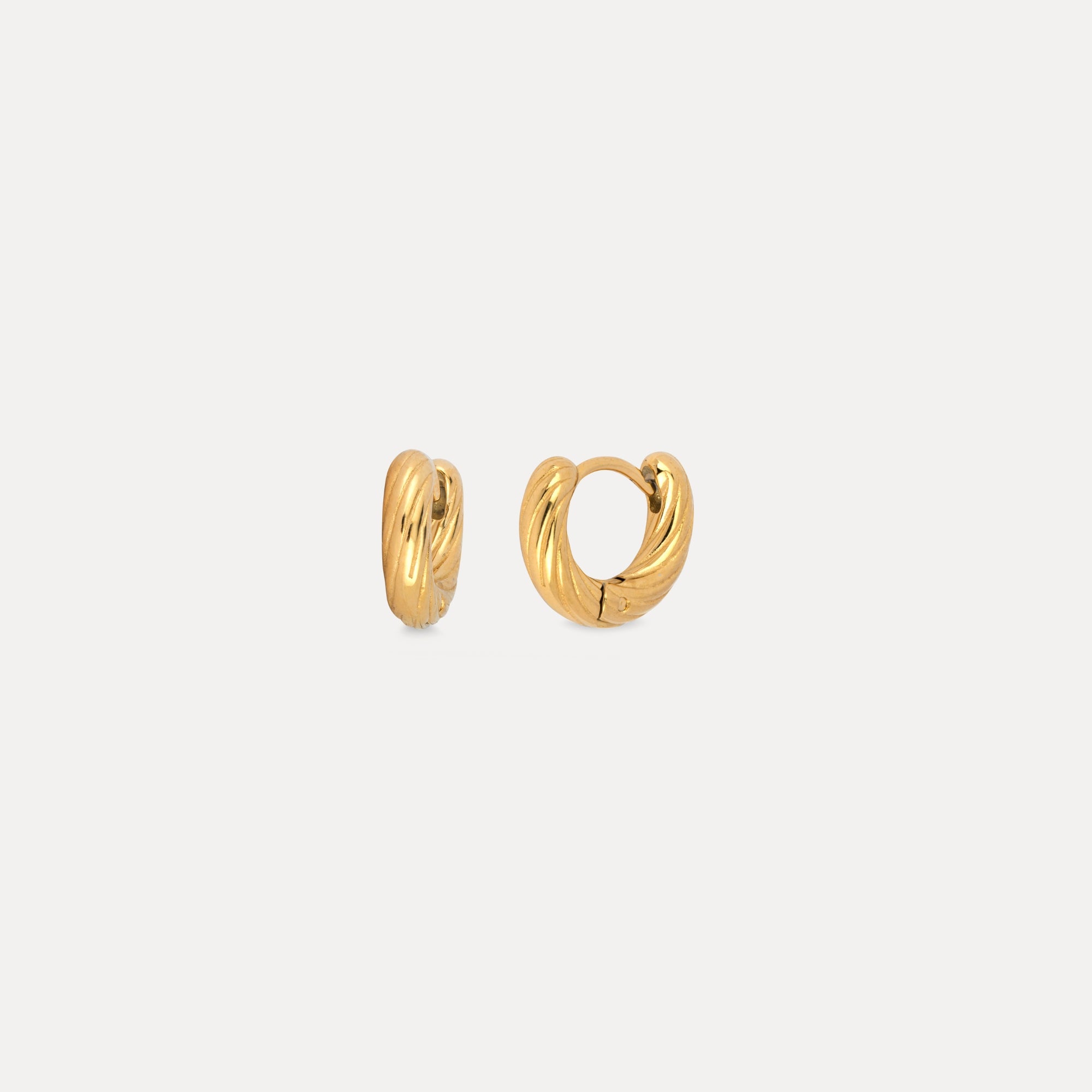 Swirl Hoop - Gold