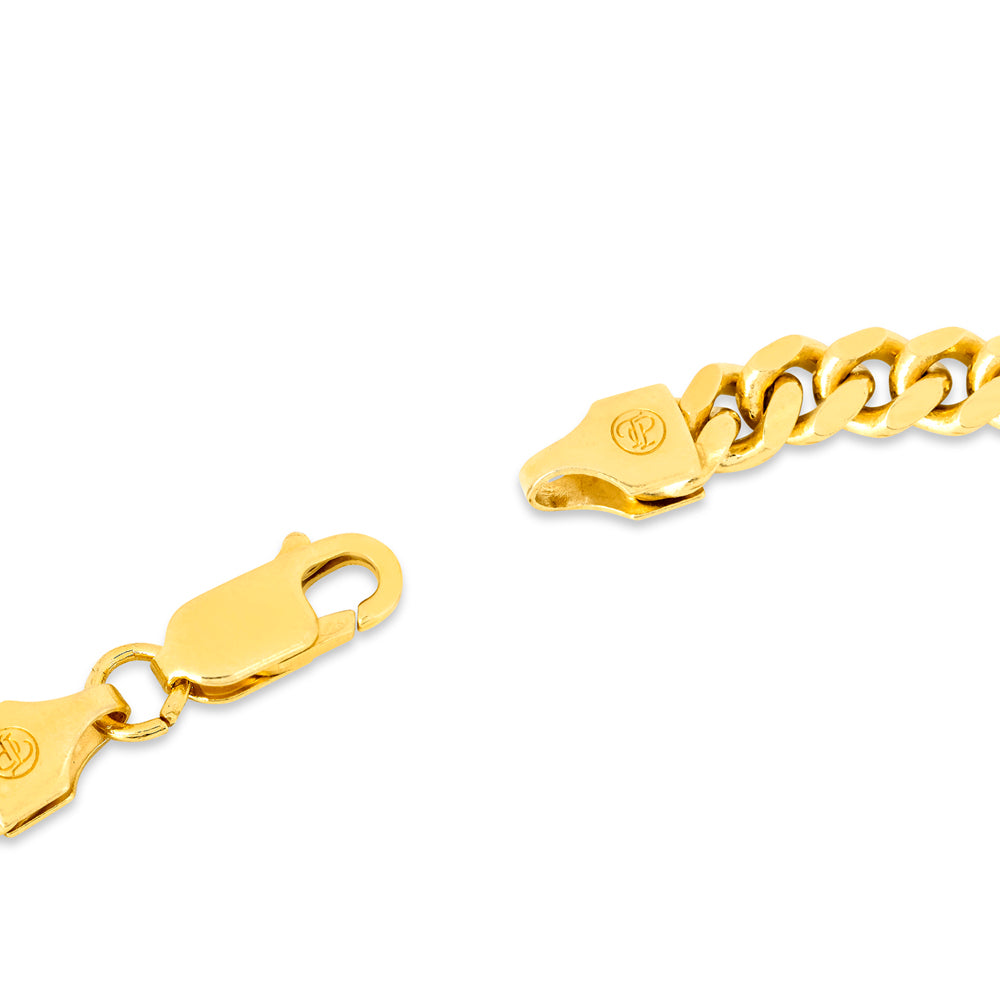 4mm Gold Miami Cuban Chain - Premium Italian Sterling Silver by Twistedpendant