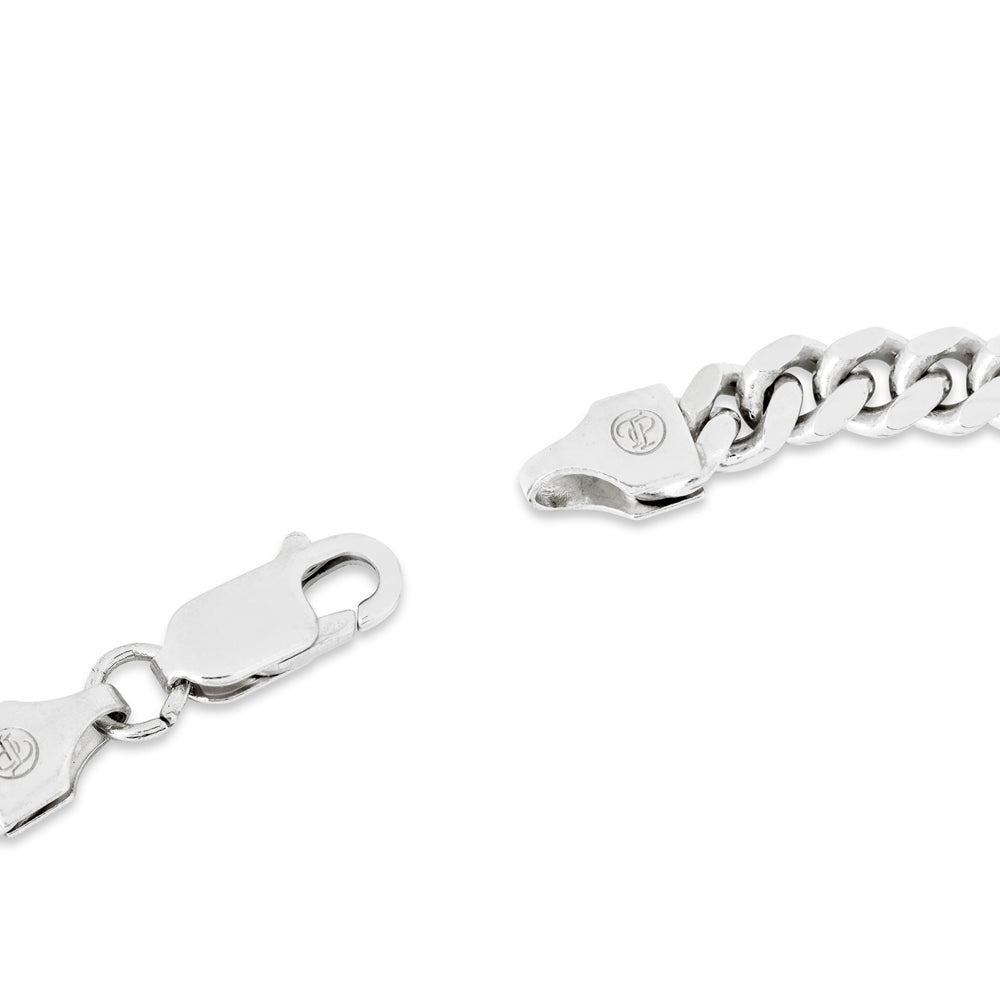 Mens Necklace - Silver Miami Cuban Link Chain | By Twistedpendant