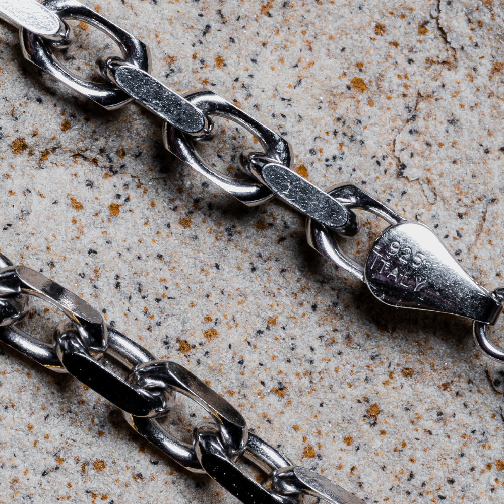 Silver Rolo Bracelet Chain - Mens Bracelets - By Twistedpendant