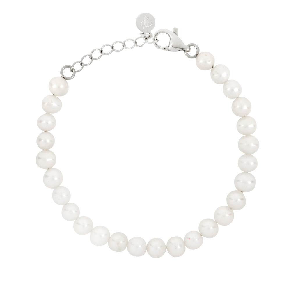 Freshwater Pearl Bracelet Chain (6MM) - Men's Pearl Bracelet | Twistedpendant