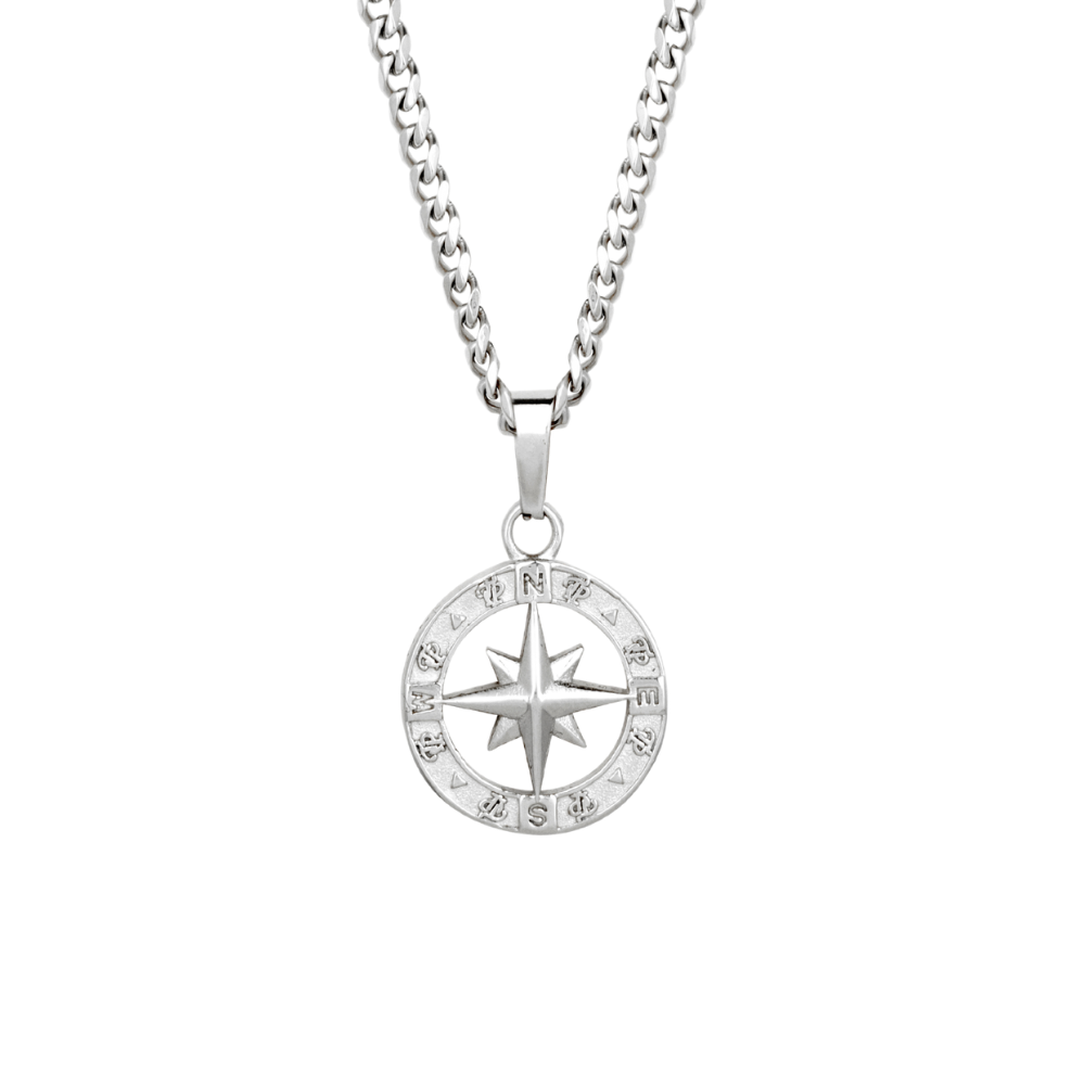 Sterling silver mens pendant 2025 necklace