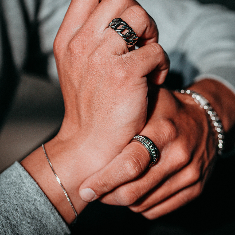 Tiny Silver Bracelet Chain - Minimalist Bracelets For Men | By Twistedpendant