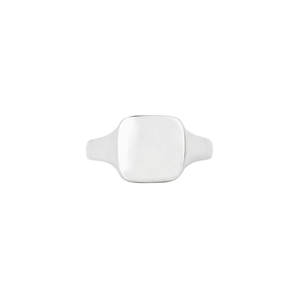 Square 18K Gold Signet Ring - Mens Signet Rings | By Twistedpendant