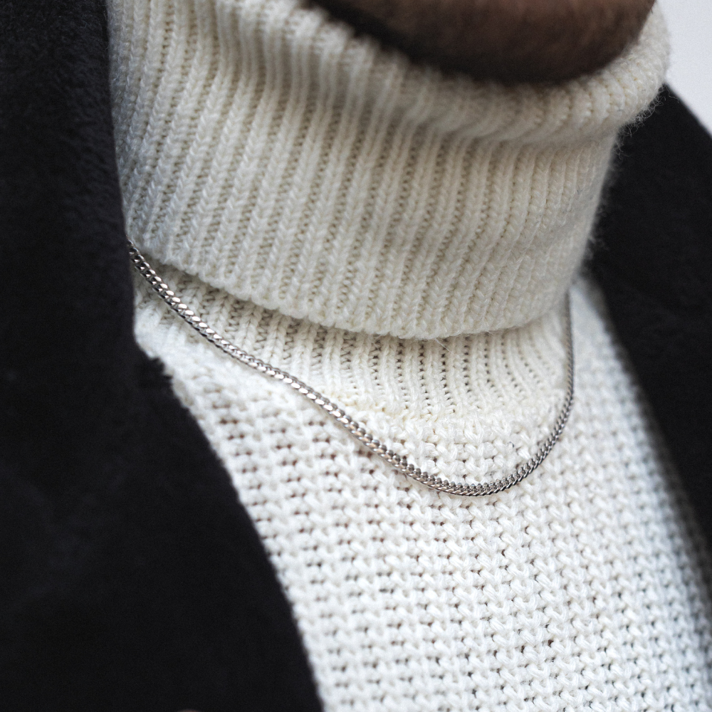 Silver 3.5mm Cuban Chain - Mens Sterling Silver Chain | By Twistedpendant
