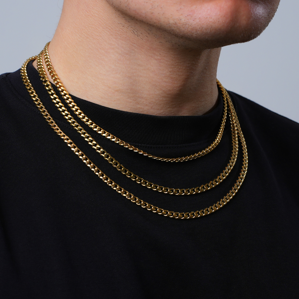 Mens Silver Cuban Chain (5MM) | Necklace Chains | - Twistedpendant