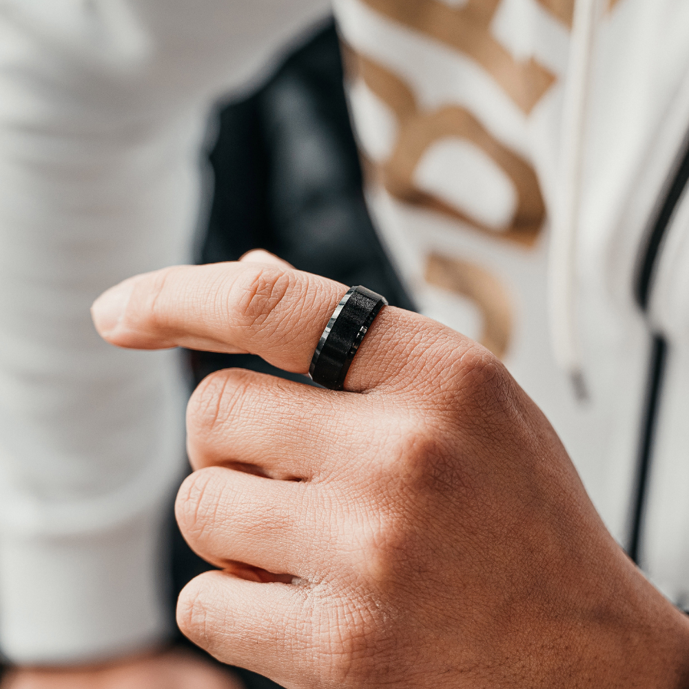 Men's Black Ring - Buy World-Class Men's Black Band Rings | Twistedpendant
