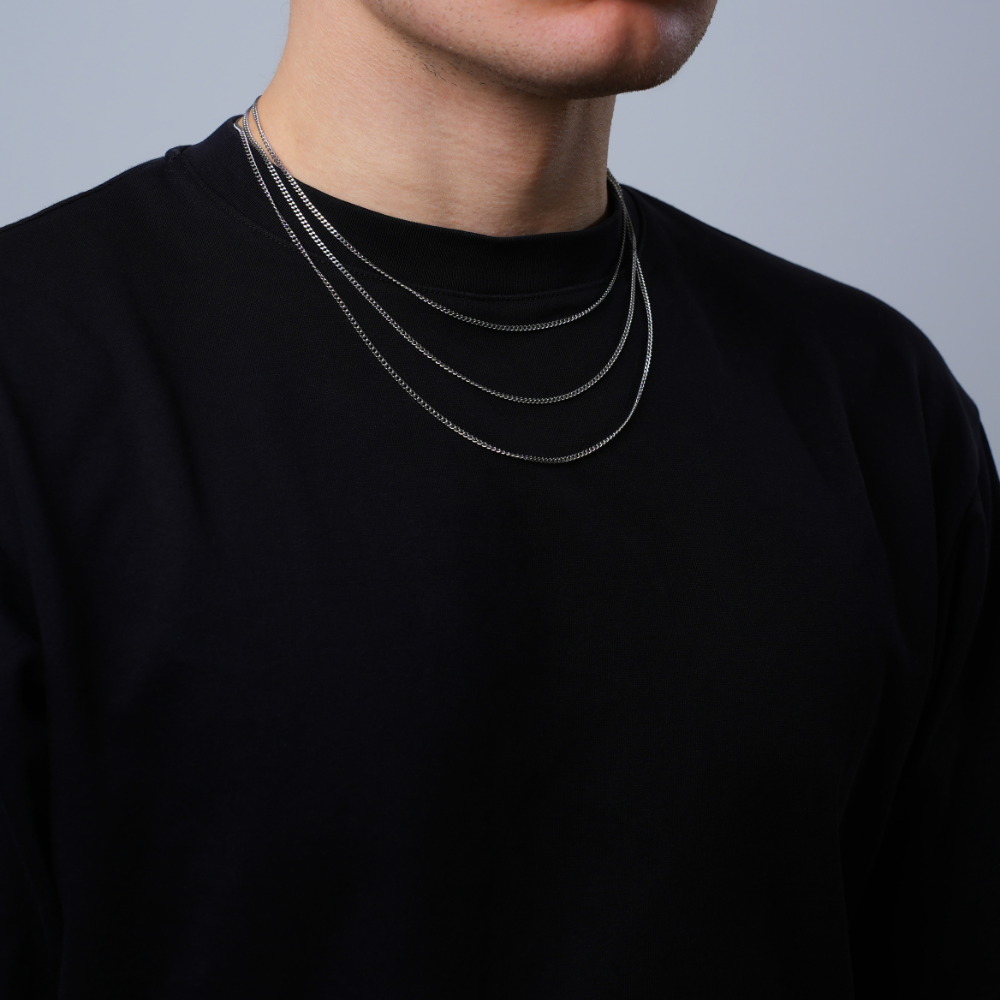 Silver Cuban Curb Chain (2MM) | Mens Silver Necklace | Twistedpendant