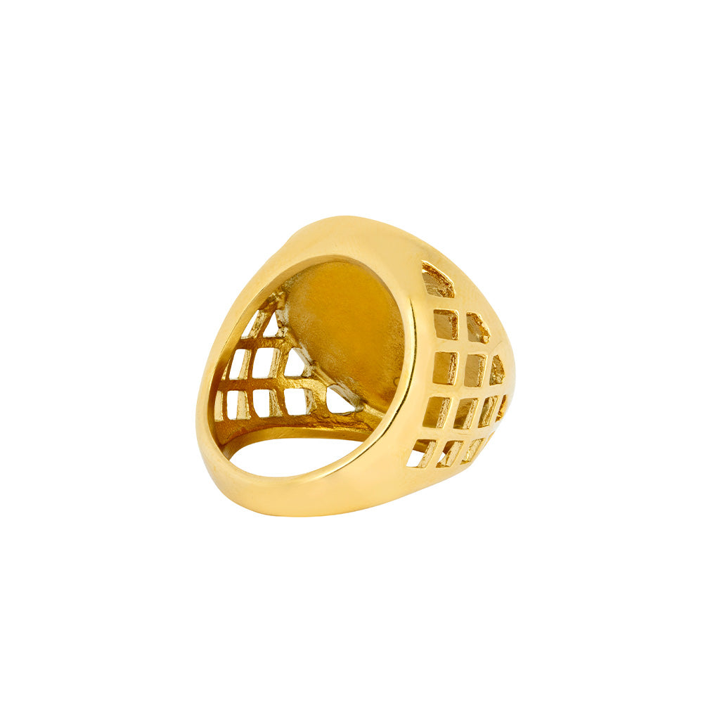 Men's Gold St George Ring - Buy Gold Sovereign Rings | Twistedpendant