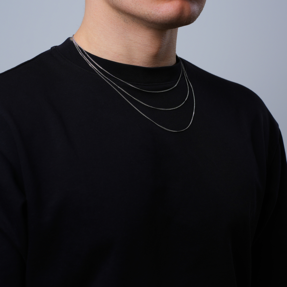 Thin Silver Cuban Chain 1.5MM For Men Minimalist Chains