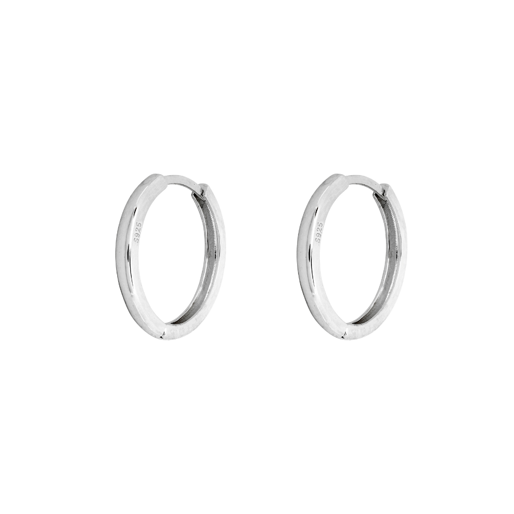 Sterling Silver Mens Earrings - Silver Hoop Earrings | Twistedpendant