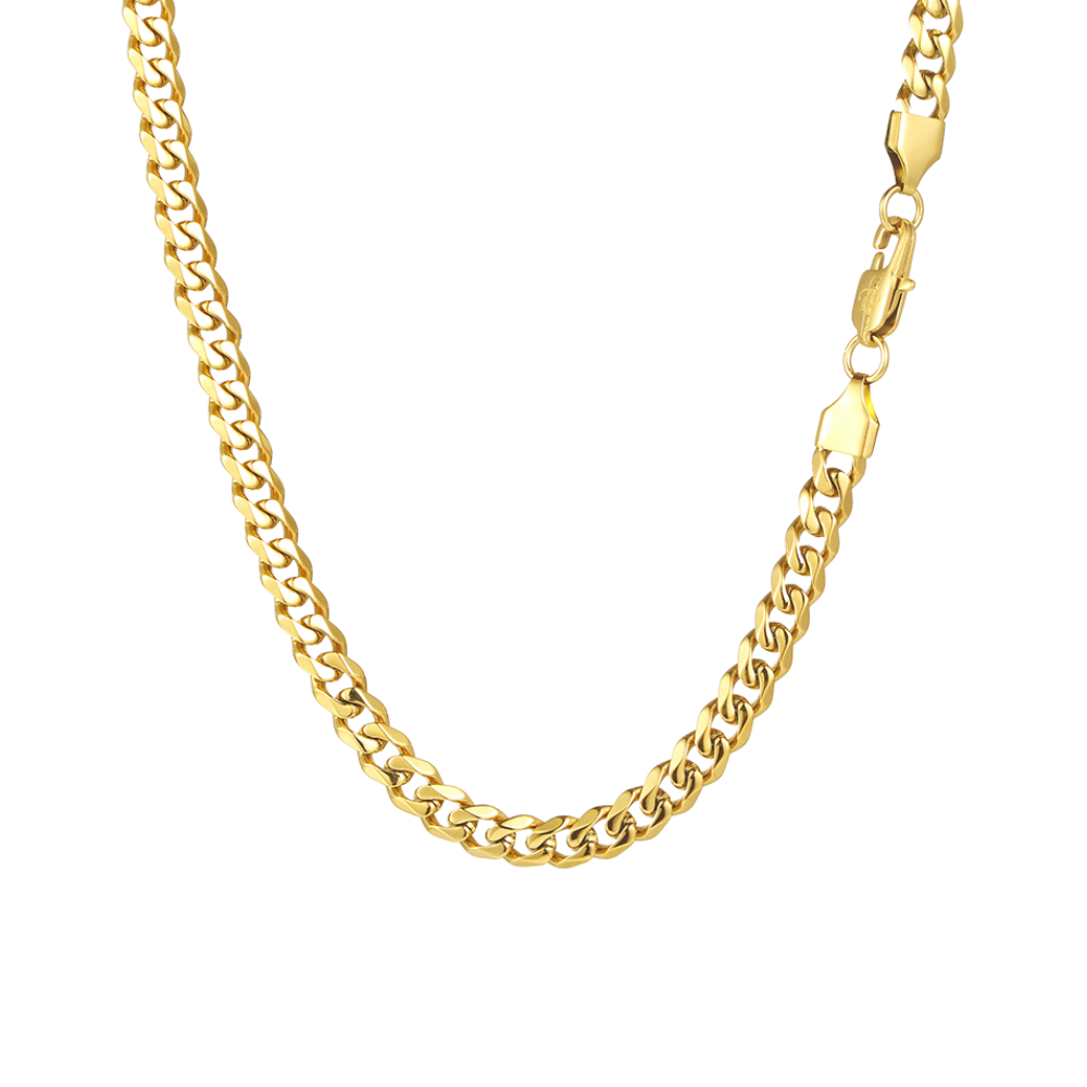 Mens solid gold cuban 2025 chain
