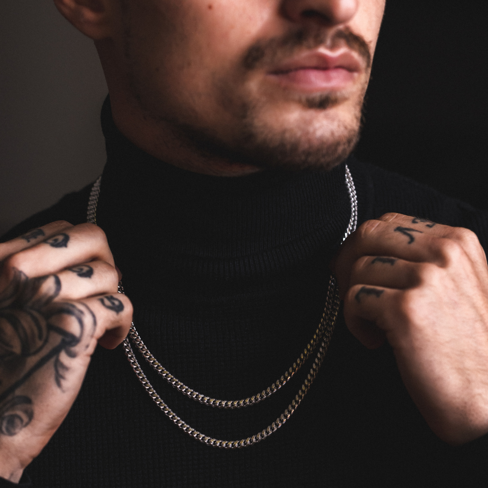 Mens Necklace - 925 Silver Miami Cuban Link Chain | By Twistedpendant