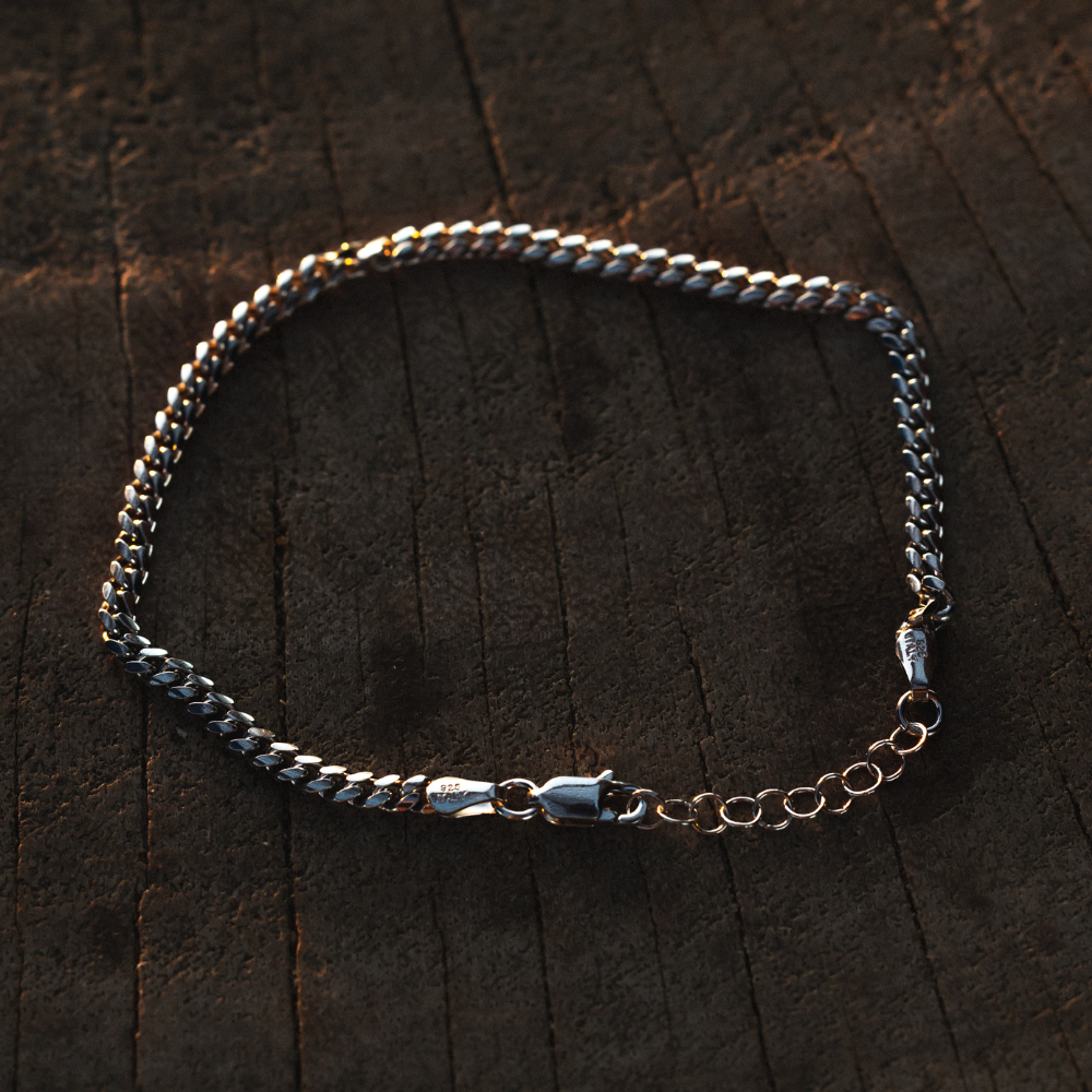 925 Sterling Silver Bracelet - Mens Silver Bracelets | By Twistedpendant
