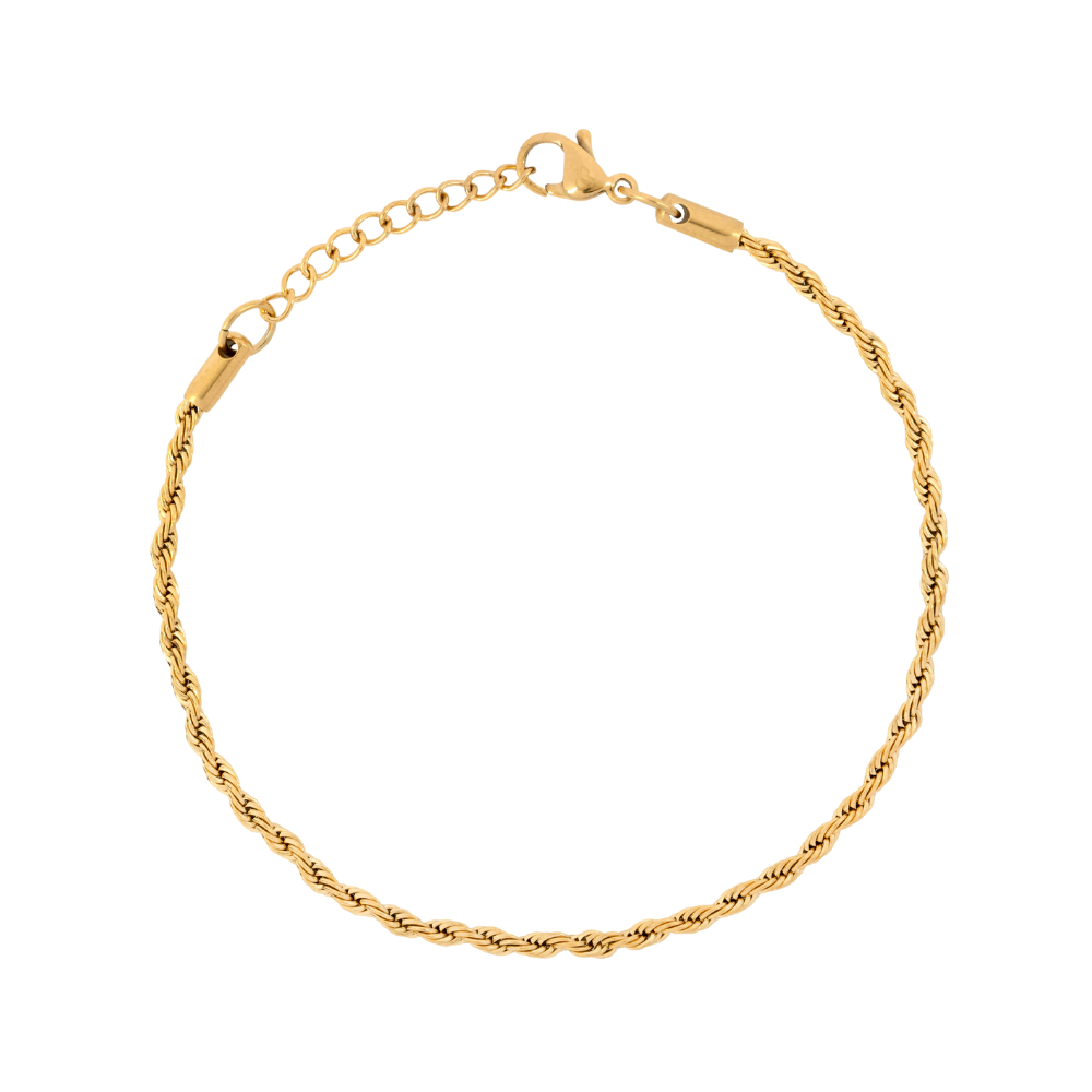 Men's Silver Rope Bracelet (2.5mm) - Silver Bracelet For Men | Twistedpendant