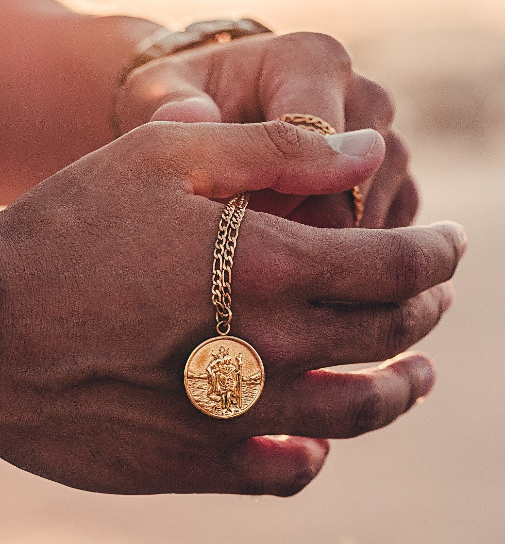 Silver Saint Christopher Pendant - Twistedpendant