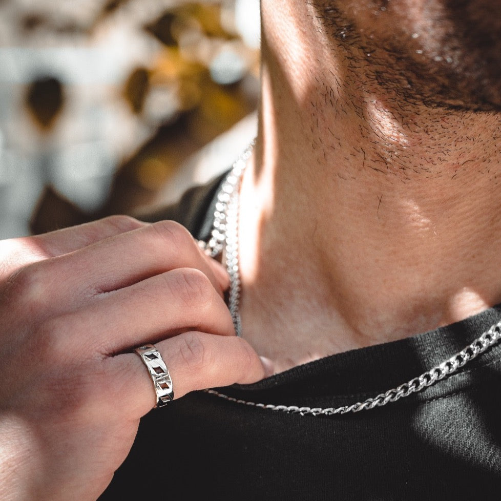Cuban Ring - Silver | Buy Mens Rings In Silver - By Twistedpendant