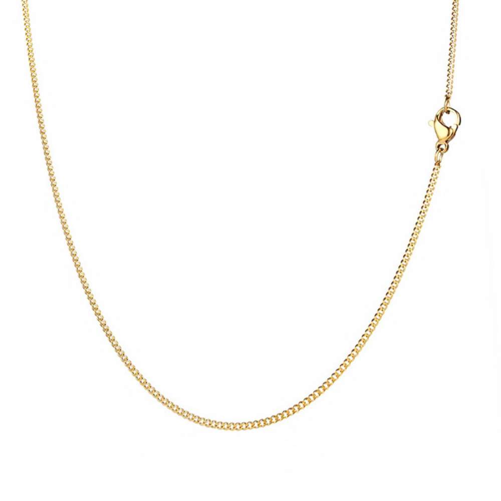 Thin Silver Cuban Chain (1.5MM) For Men - Minimalist Chains | Twistedpendant