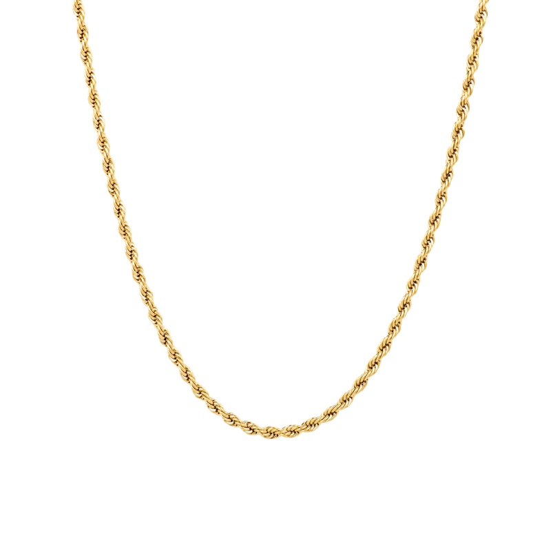 Silver Rope Chain Necklace - Mens Necklace Chain | By Twistedpendant