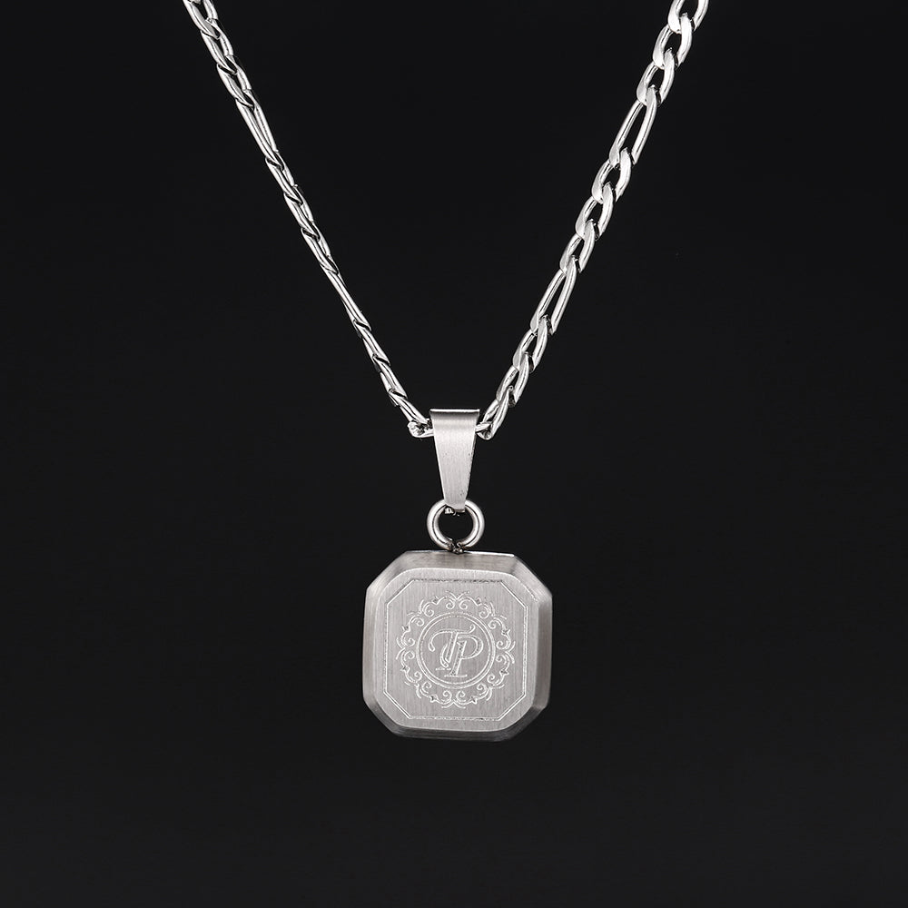 Black & Silver Onyx Pendant | Mens Neckalces | Twistedpendant