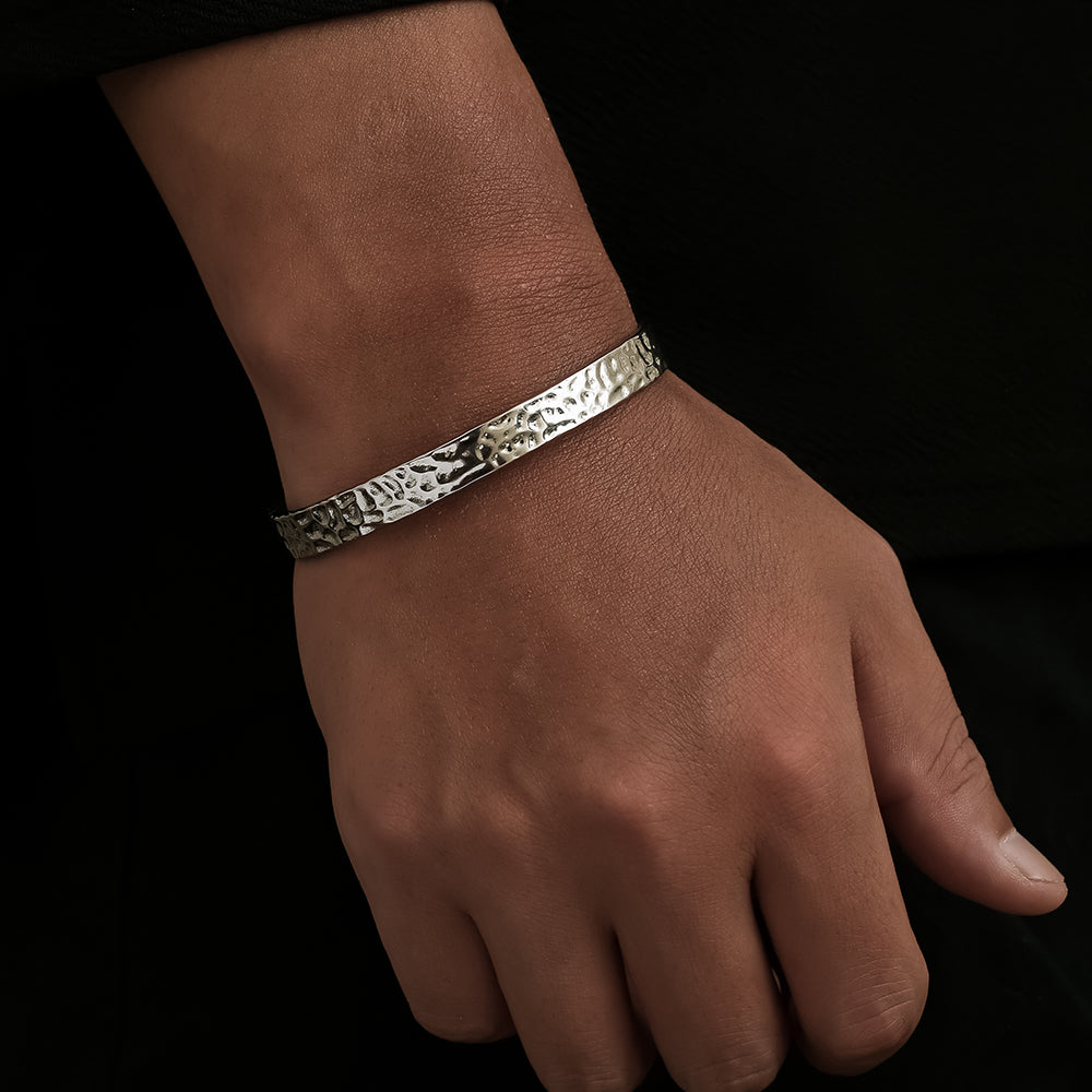 Men’s Cuff Bracelets - Silver Cuff Bangle Bracelets For Men