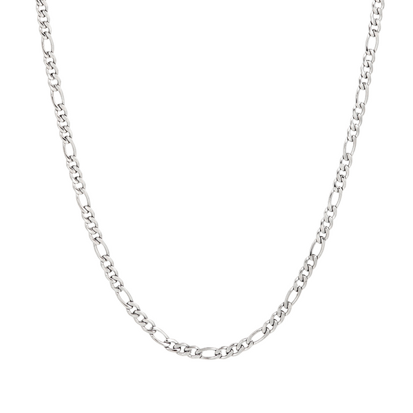 Thin Silver Figaro Chain (3MM) For Men - Mens Necklaces | Twistedpendant