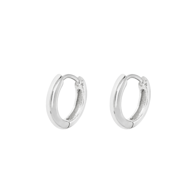 925 Sterling Silver Hoop Earrings | Mens Earrings - Twistedpendant