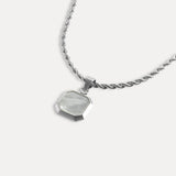Pearl Necklace - Silver Pearl Necklace for Men - By Twistedpendant