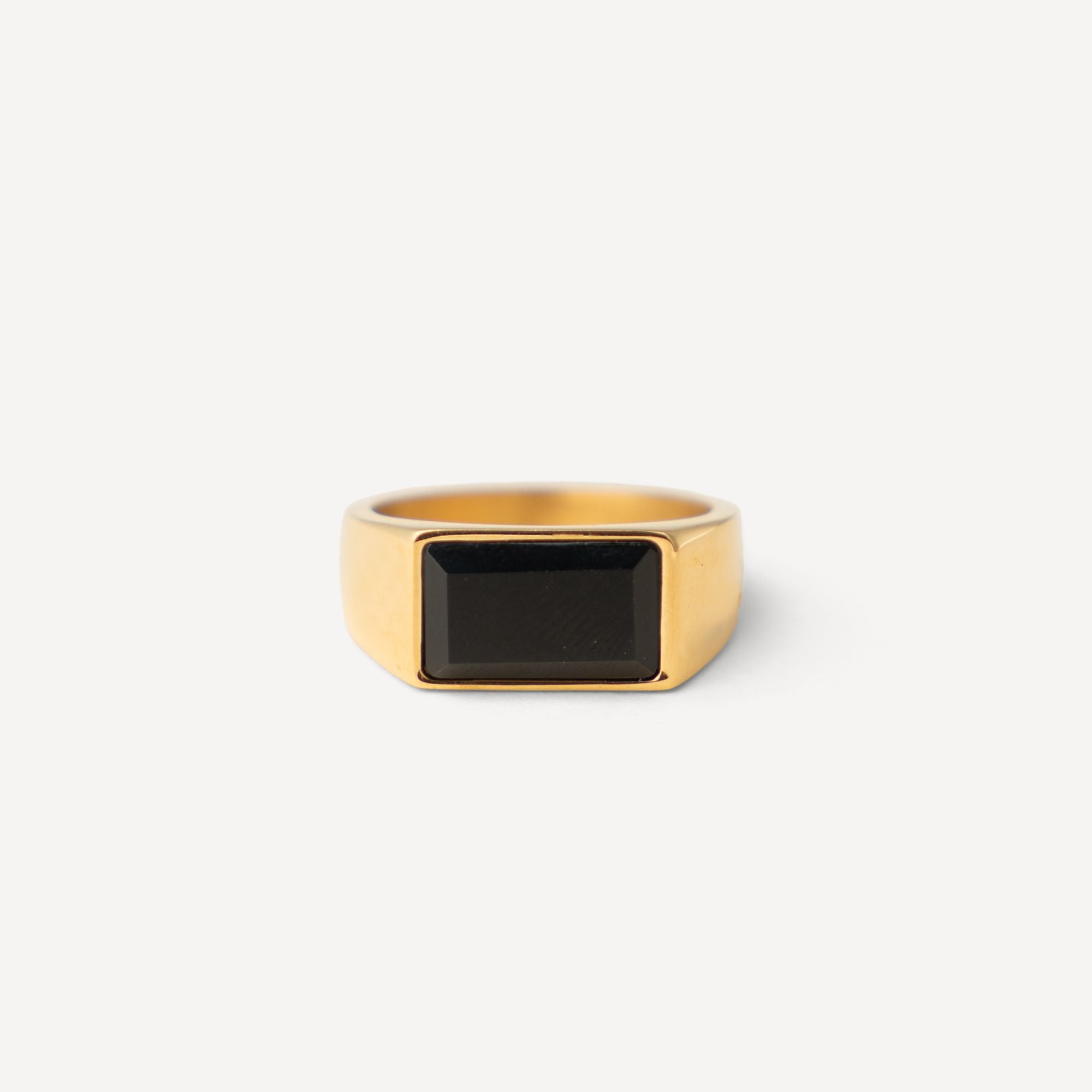 Monolith Onyx Ring - Gold