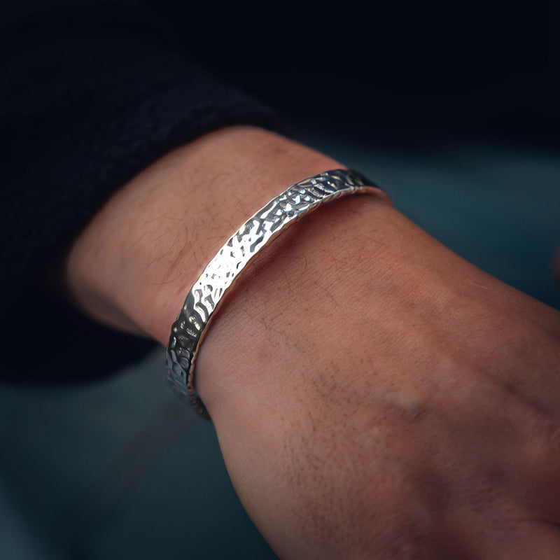 Men's Cuff Bracelets - Silver Cuff Bangle Bracelets For Men | Twistedpendant