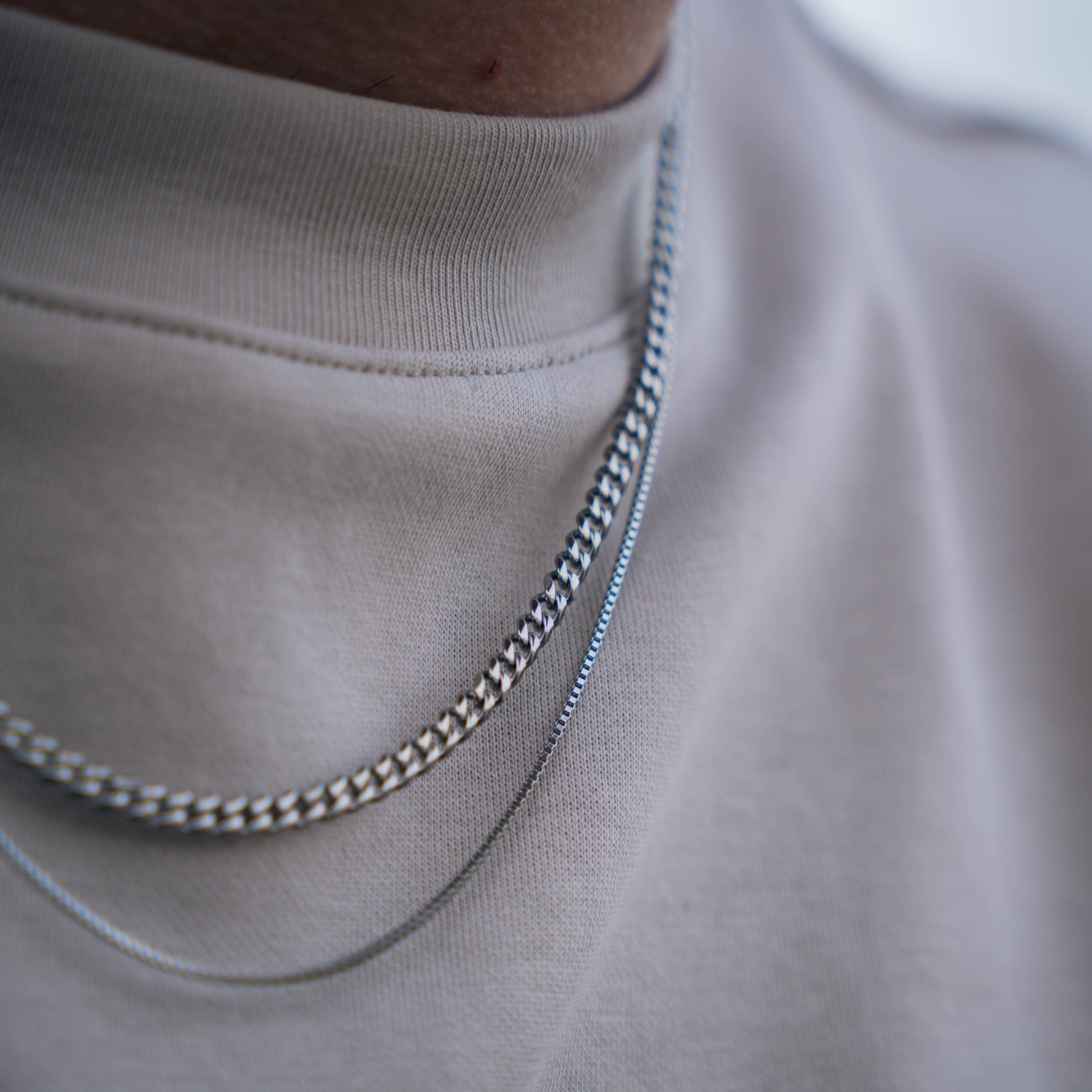Thin 1mm Silver Box Chain - Mens Chain By Twistedpendant