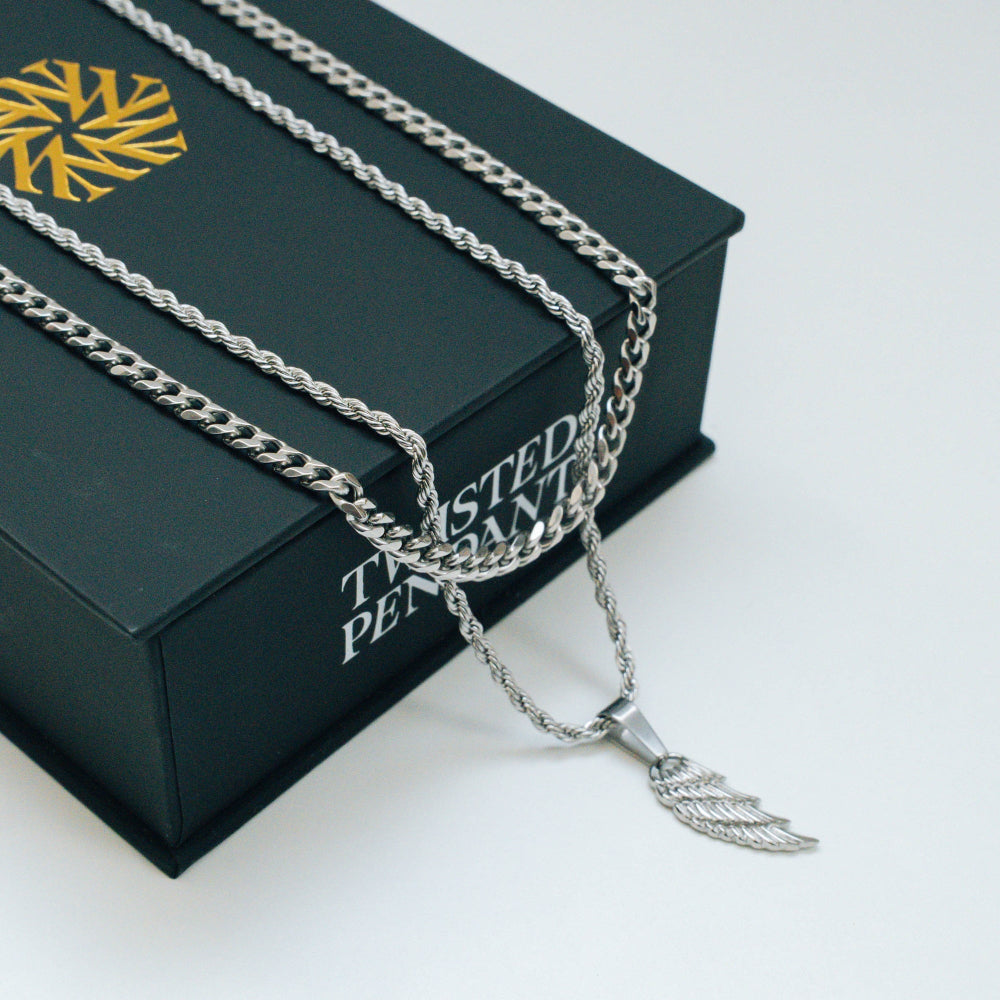 Wing Necklace Set - By Twistedpendant