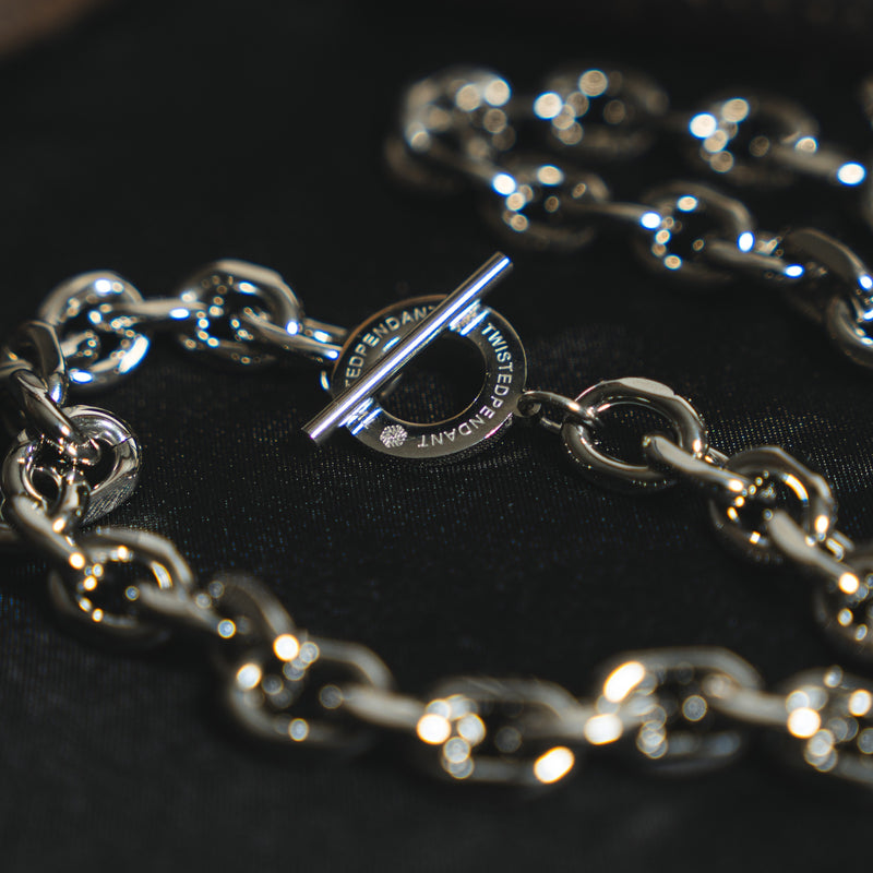 Striker Chain - Mens Silver Chunky Choker Chain UK By Twistedpendant