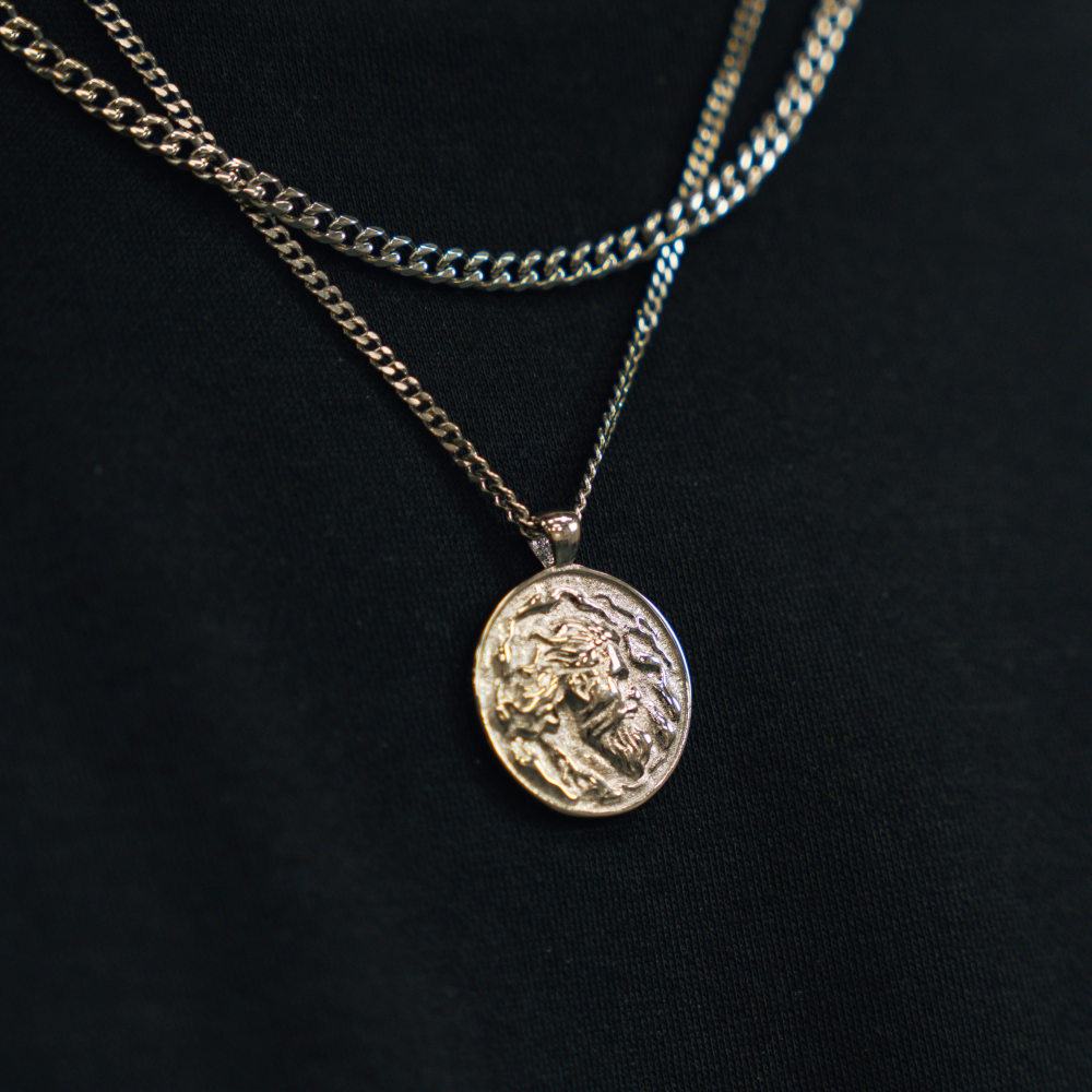 Zeus Greek God Pendant Necklace For Men - By Twistedpendant