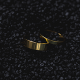 18K Gold Band Rings for Men - Luxury Gold Rings By Twistedpendant