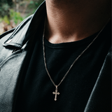 Silver Matte Bar Pendant Necklace - Silver Necklace For Men By Twistedpendant