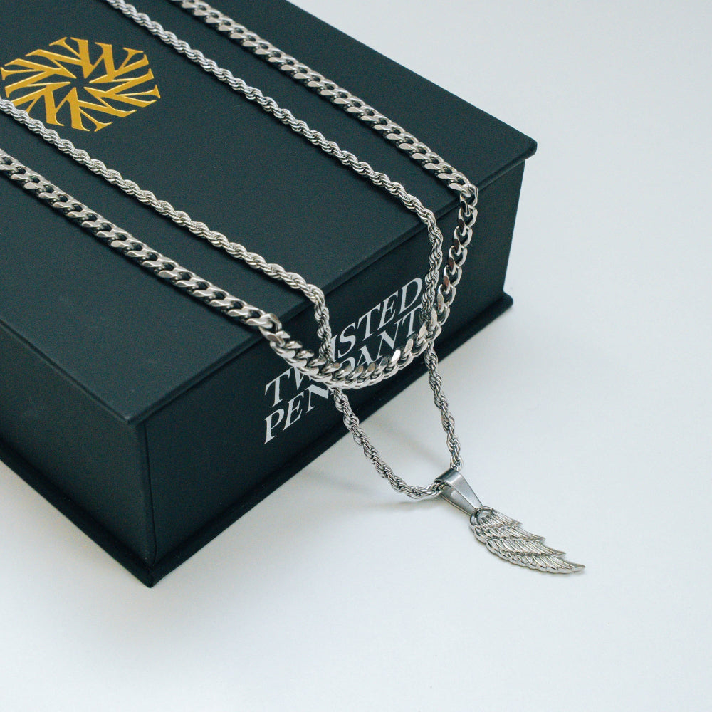 Wing Necklace Set - By Twistedpendant