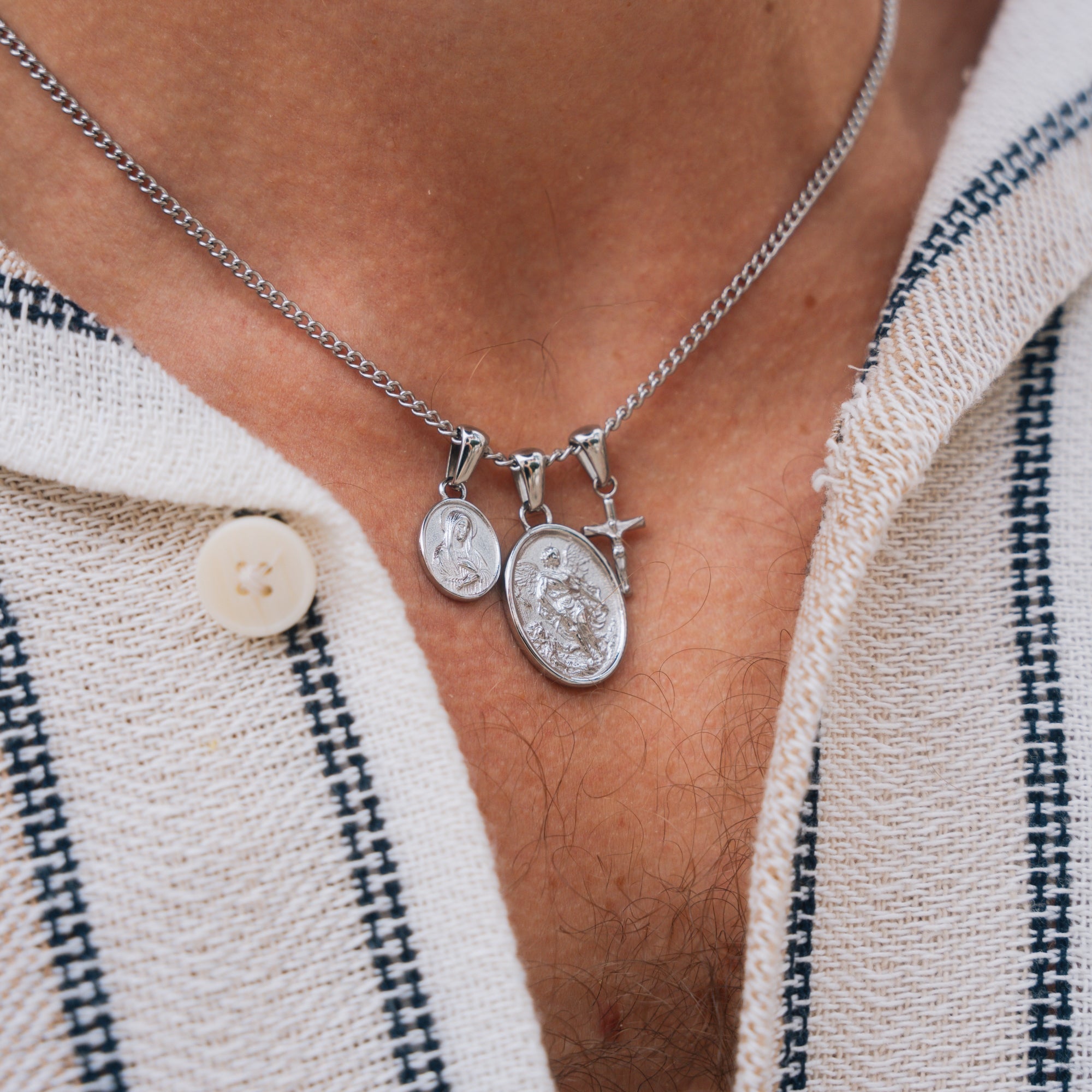 Saint Michael Set - Silver